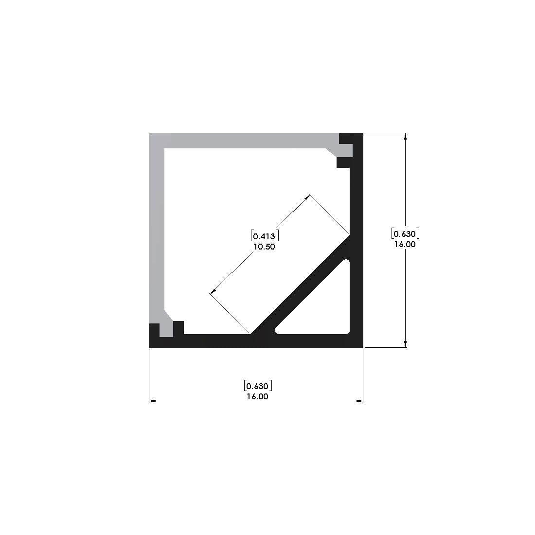 Corner Channel - ALC1001 - LED Channel - Prolume