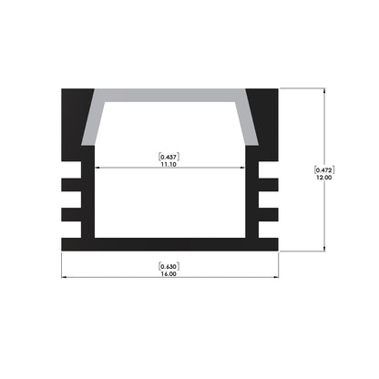 Millwork Channel - ALC1008 - LED Channel - Prolume