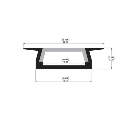 Recessed Channel - ALC1009 - LED Channel - Prolume