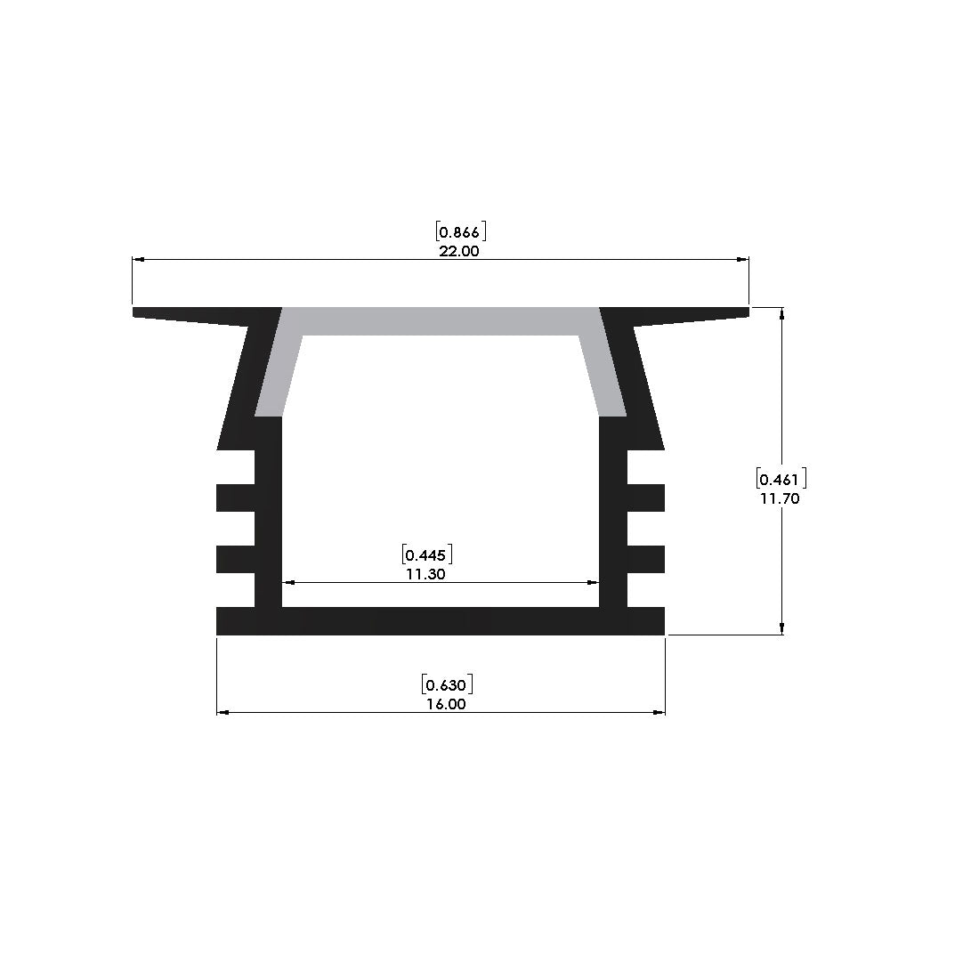 Recessed Channel - ALC1010 - LED Channel - Prolume