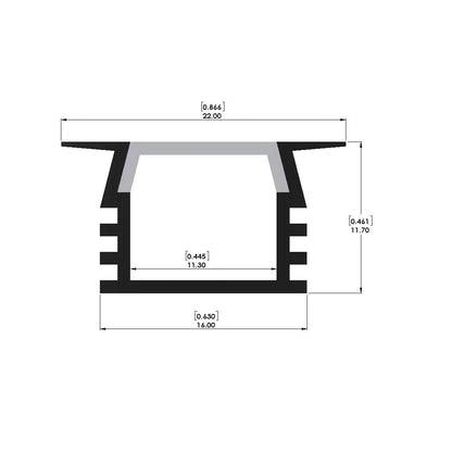 Recessed Channel - ALC1010 - LED Channel - Prolume