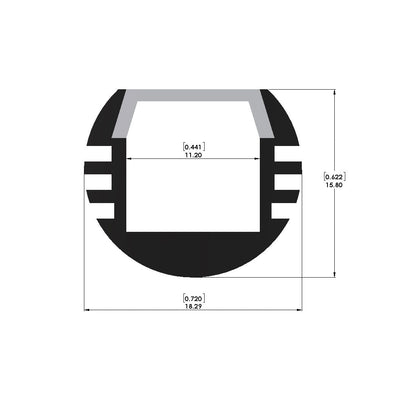 Pendant Channel - ALC1011 - LED Channel - Prolume
