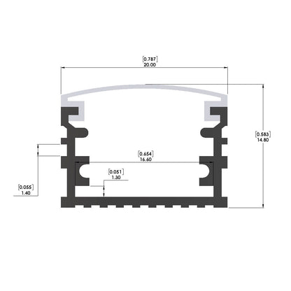 Surface Channel - ALC1012 - LED Channel - Prolume