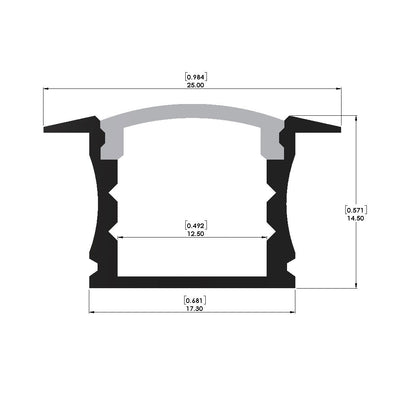Recessed Channel - ALC1013 - LED Channel - Prolume