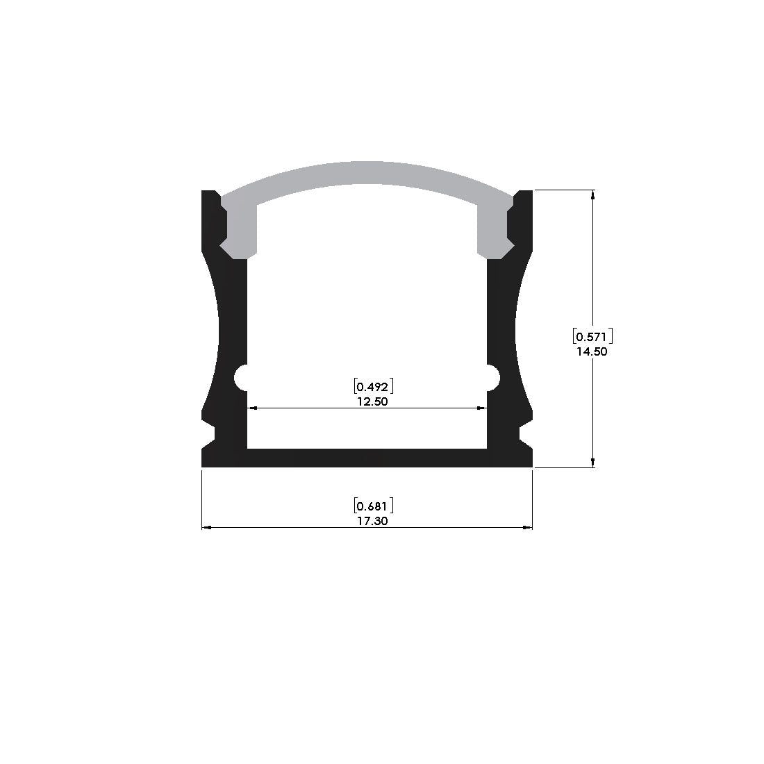 Surface Channel - ALC1014 - LED Channel - Prolume
