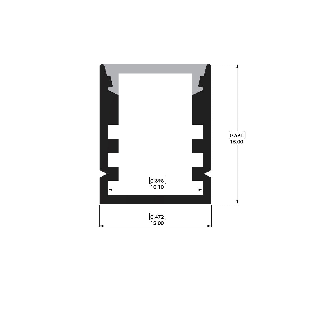 Millwork Channel - ALC1021 - LED Channel - Prolume